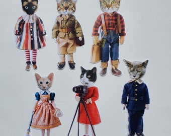 Career Cat Doll Sticker Set #2