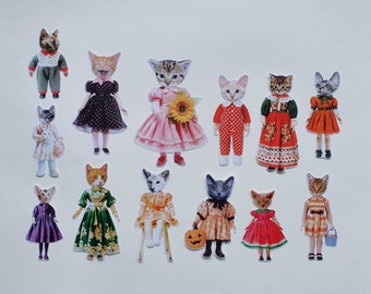 Cat Doll Sticker Pack #21