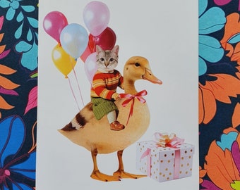 The Happiest Birthday Ever a Collaged Greeting Card