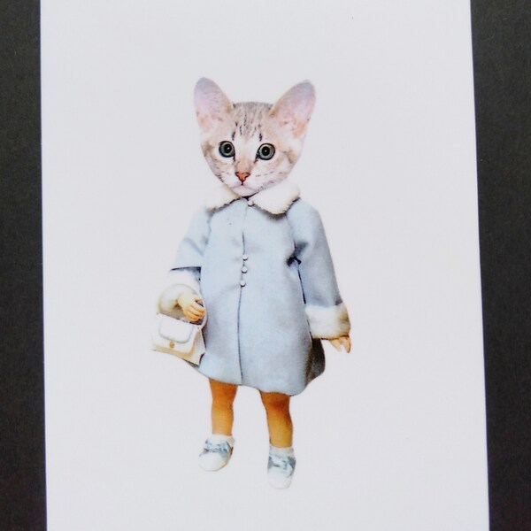 Cat Doll Greeting Card "Missy"