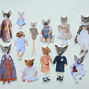 Pacote de adesivos de boneca de gato #18