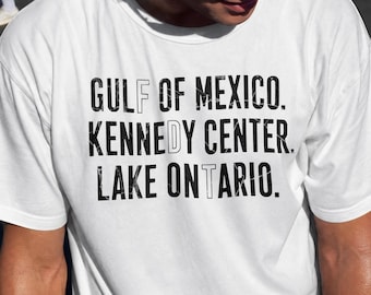 Lake Ontario Kennedy Center Shirt, FDT Protest Tee, Political Humor Heavy Cotton T-Shirt, Pro-Democracy Activism Gift, Subtle FDT Tee