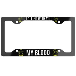 Moldura para placa de carro, suporte para placa de carro do anime Twenty One Pilots, capa personalizada Midwest Indigo, presente personalizado, acessório de decoração para veículos