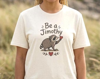 Jimothy Raccoon Shirt, Viral Seattle Raccoon Tee, Cute Animal Lover Gift, Funny Wildlife Unisex T-Shirt, Aesthetic Meme Graphic Tee