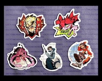 Adesivi lucidi Gachi - Rudo, Riyo, Jabber, Zanka, Amo