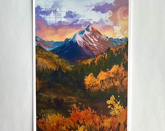 Stampa della valle d'autunno