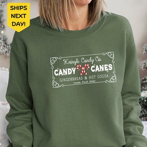 Retro Christmas Sweatshirt, Kringle Candy Co. Shirt, Christmas Candy Sweatshirt, Candy Cane Shirt, Christmas Crewneck Sweatshirt, Xmas Tee