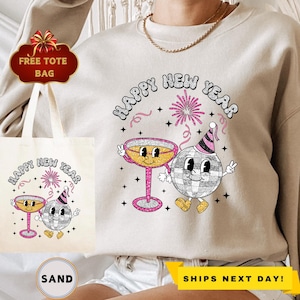 Cheers To The New Year Sweatshirt,2025 Happy New Year Sweatshirt,Happy New Year Shirt, New Years Shirt, 2025 Christmas, Happy New Year Shirt