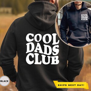 Cool Dads Club Sweatshirt Front and Back Printed, Father&#39;s Day Gift, Dad to be, Daddy Sweater, Cool Dad Hoodie, Funny Husband Sweatshirt