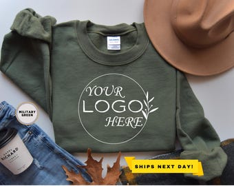 Custom Logo Sweatshirt, Team Staff Logo Hoodie, Company Logo, Custom School Logo Sweater, Small Business Custom Logo, Real Estate Sweatshirt