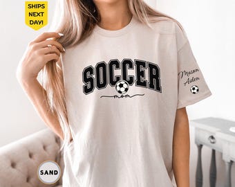 Custom Soccer Mom Shirt, Customized Soccer Mom Gifts, Soccer Shirt, Soccer Mom Shirt, Soccer Mama Shirt, Personalized Soccer Mom Tee