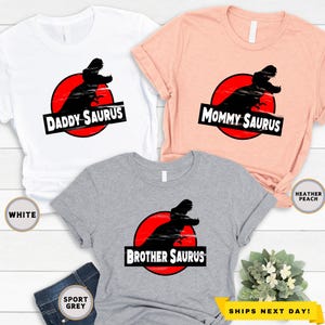 Dinosaur Family Shirts, Saurus Shirts, Family Matching T-shirts, Matching family, Family Tees, Papa Saurus Shirt, Mama Saurus Shirt