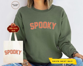 Stay Spooky Sweatshirt, Ghost Halloween, Womens Halloween Sweatshirt, Spooky Season Sweater, Halloween Sweatshirt, Halloween Gift Hoodie