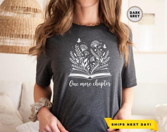 One More Chapter Shirt, Aesthetic Shirt, Books Club Matching Pullover, Retro Book Lover Gift, Reading Shirt, Gift For Librarian