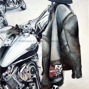 Pit Stop- signed limited edition watercolor print