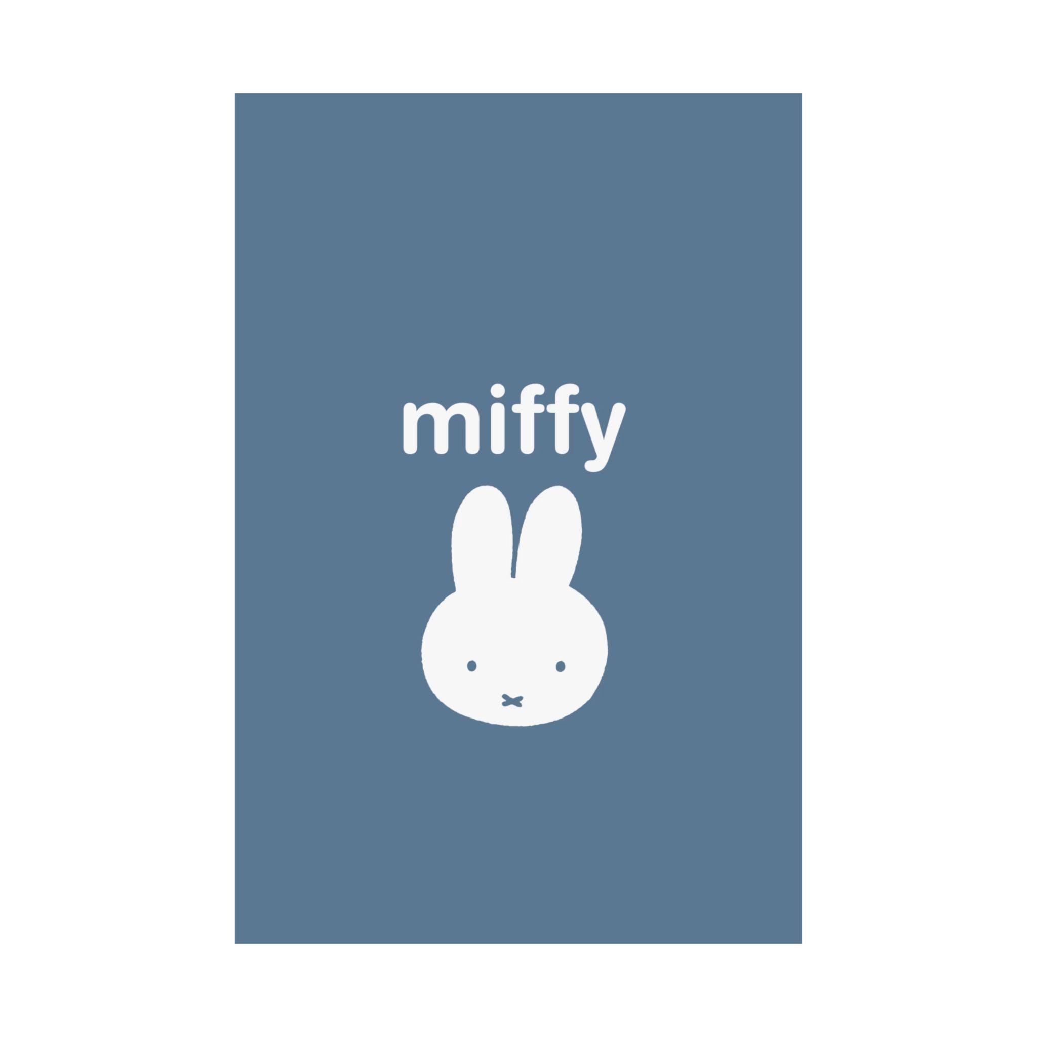 Blue Miffy Minimalist Poster - Etsy