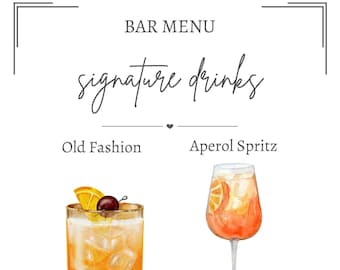 His & Hers Signature Drinks
