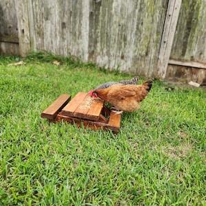 Chicken Table | Mini Picnic Table, Bird Feeder | Chicnic Table | Feeder Table | Picnic Table Bird Feeder | Squirrel Picnic Table | Handmade
