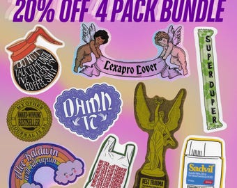 Sticker 4-Pack Bundle: Choose Your Designs (20% Off)