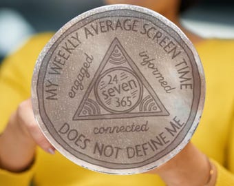 Screen Time Support Coin Sticker