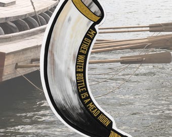 Mead Horn Vinyl Sticker