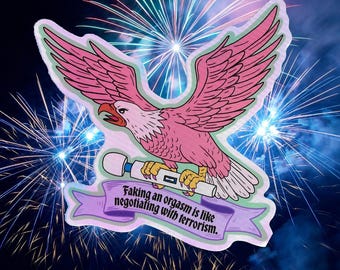 Sex Positive Eagle Sticker