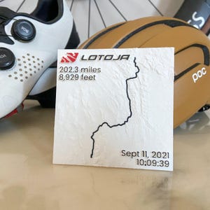¡NOVEDAD! Mosaicos de rutas en 3D / Mapa personalizado para caminatas, ciclismo, carreras o conducción / Modelo de terreno único / Memoria de aventuras / Impresión Strava / NFC