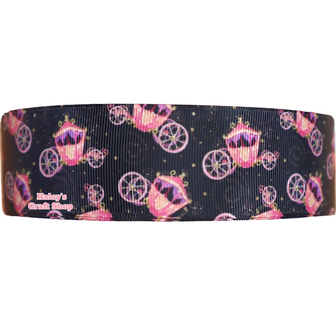Carriage Grosgrain Ribbon: Pink Princess DIY Craft Ribbon (3 Yards) - Etsy