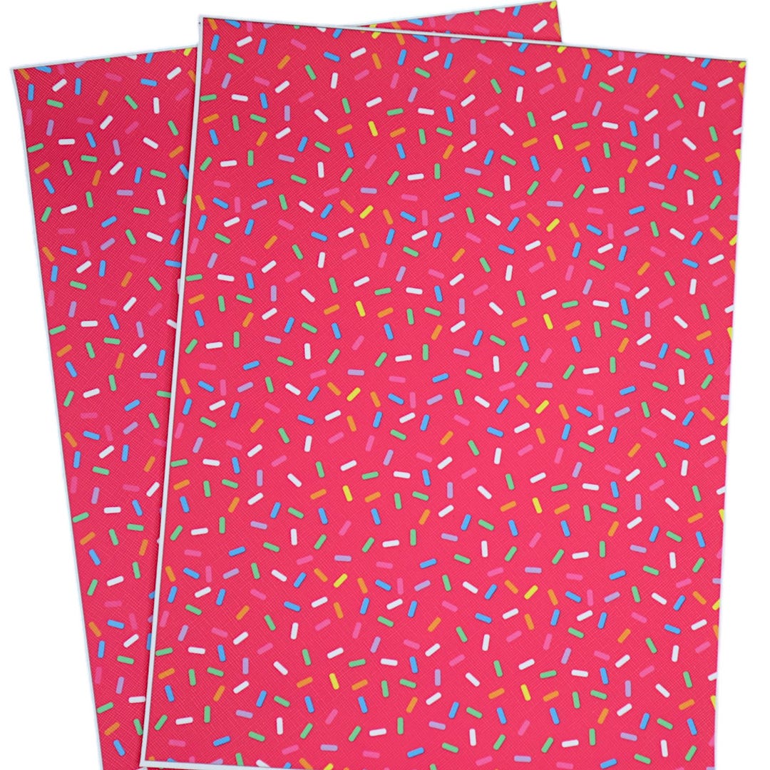 Sprinkle Printed Faux Leather Sheet (8.5