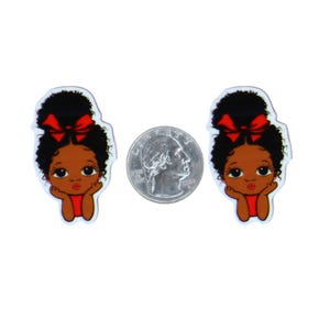 1pc Girl Resin Planar Flatbacks, For Bows, Crafts, DIY Embellishment, Craft Supplies P346