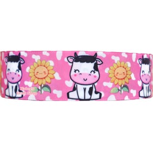 1,5&quot; 38 mm-3 yards schattig koeienlint, hoogwaardig grosgrain lint, doe-het-zelf haarstriklint. Klaar voor verzending!