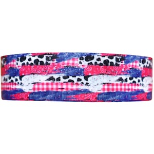 Grosgrain lint koeienprint: western DIY-haarstriklint