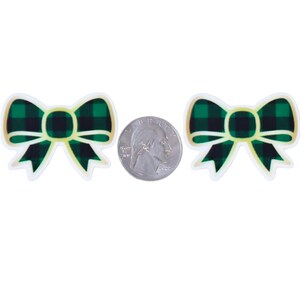 1pc Christmas Bow Resin Planar Flatbacks, For Bows, Crafts, DIY, Craft Supplies P1261