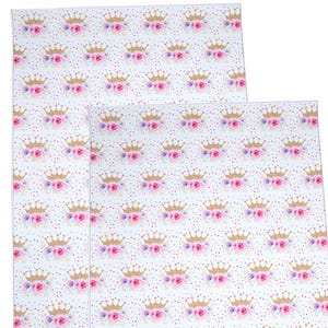 1pc-8.5&quot;x 11.9&quot; Printed Faux Leather Sheets F156 /DIY Earring/Hair Bow Crafts Leather/Printed Synthetic Leather