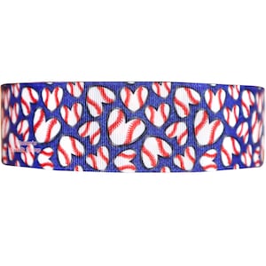 Cinta de béisbol de 7/8&quot; o 1.5&quot; - 3 yardas, cinta de grogrén de alta calidad, cinta para moños DIY, cinta para manualidades.