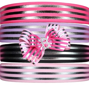 1&quot;inch -3yards-Foil Ribbon, High Quality Ribbon, Foil Grosgrain Ribbon,  DIY Hair Bow Ribbon