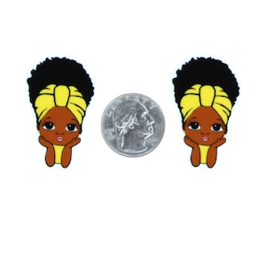 1pc Girl Resin Planar Flatbacks, For Bows, Crafts, DIY Embellishment, Craft Supplies P345