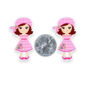 1pc Girl Resin Planar Flatbacks, Flatback For Bows, Crafts, DIY, Craft Supplies P319