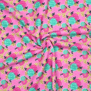 Nueva tela Liverpool con estampado de flores y balas L38 / tela / Liverpool / Tejido elástico / Tejido Liverpool