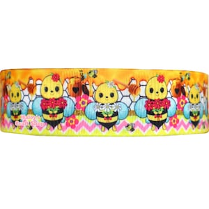 Bee Grosgrain Ribbon: 1.5&quot; (38mm), 3 Yards, DIY Craft Bows