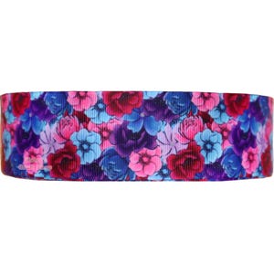 7/8&quot; Or 1.5&quot;-3yards- Flower, High Quality Grosgrain Ribbon, DIY Hair Bow Ribbon, Ribbon For Crafting,