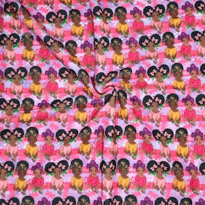 New Girl Printed Bullet Liverpool Fabric L49  | fabric | Liverpool | Stretch Fabric | Liverpool Fabric