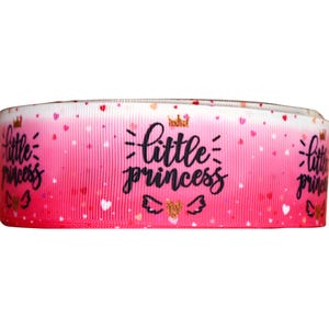 3yards- Little princess Ribbon- 1.5&quot; 38mm,High Quality Grosgrain Ribbon, DIY Hair Bow Ribbon, Ribbon For Crafting, Ready to Ship #178