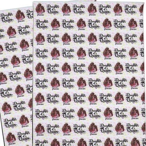 1pc-8.5&quot;x 11.9&quot; Daughter of a Queen  Print Faux Leather Sheets F47/ DIY Earring/Hair Bow Crafts Leather/Printed Synthetic Leather