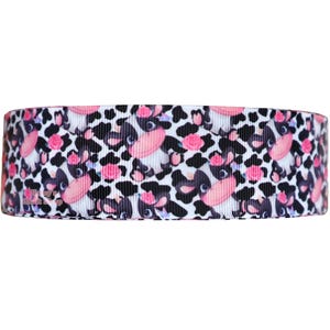 Grosgrain lint koeienprint: 1,5&quot; DIY haarstriklint, 3 yards