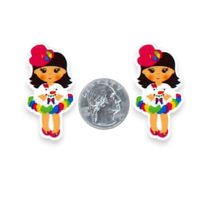 1pc Girl Resin Planar Flatbacks, Flatback For Bows, Crafts, DIY, Craft Supplies P316