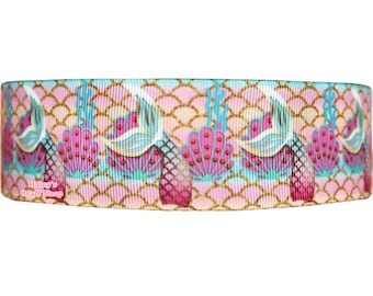 Mermaid Tail Grosgrain Ribbon: 3-Yard DIY Craft Ribbon