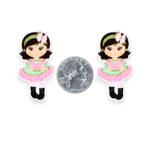 1pc Girl Resin Planar Flatbacks, Flatback For Bows, Crafts, DIY, Craft Supplies P259