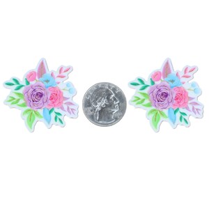 1 pièce fleurs plates en résine, pour noeuds, travaux manuels, embellissement de fleurs à faire soi-même, fournitures créatives P509
