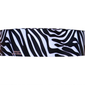 Zebra Grosgrain Ribbon: DIY Hair Bow Ribbon, 3 Yards